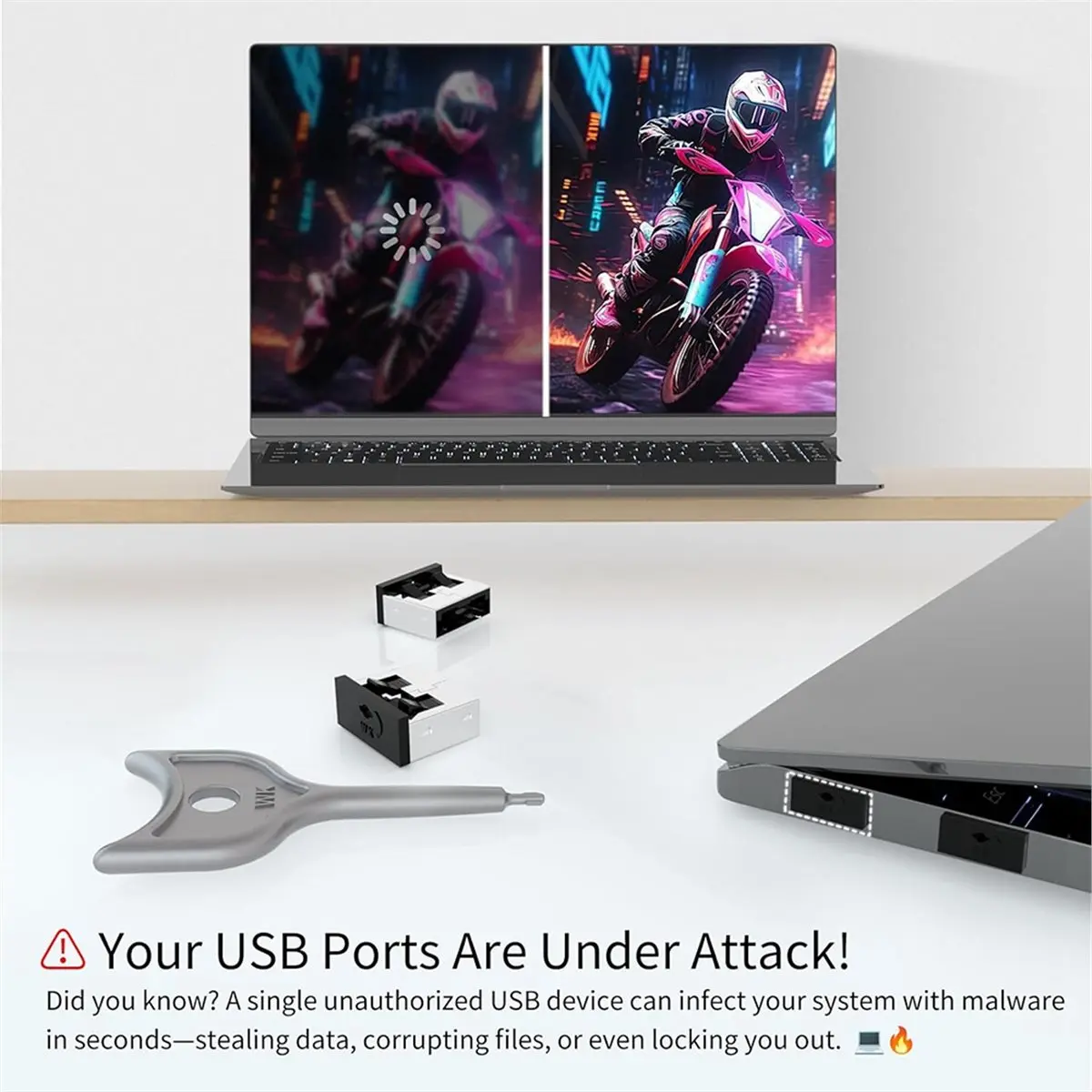 

Metal Port Lock Blocker USB-A Metal Port Lock Blocker Y80A