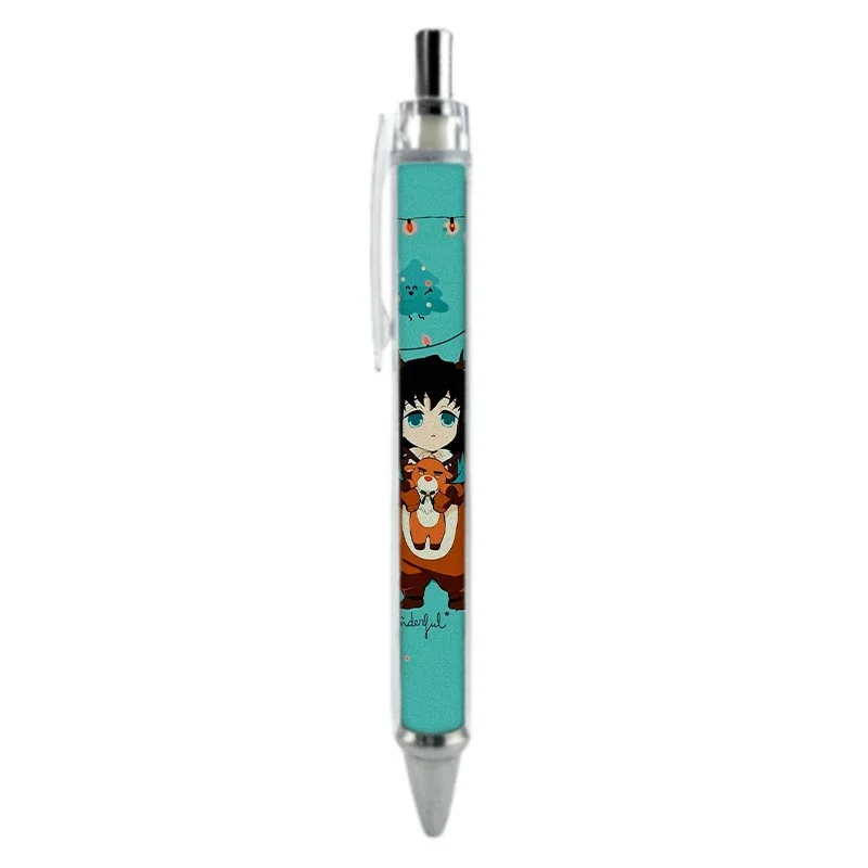 1/4PCS Tanjirou Nezuko Zenitsu Inosuke Giyuu Shinobu Popular Anime Christmas Series Customized Click Gel Pen Pretty Stationery