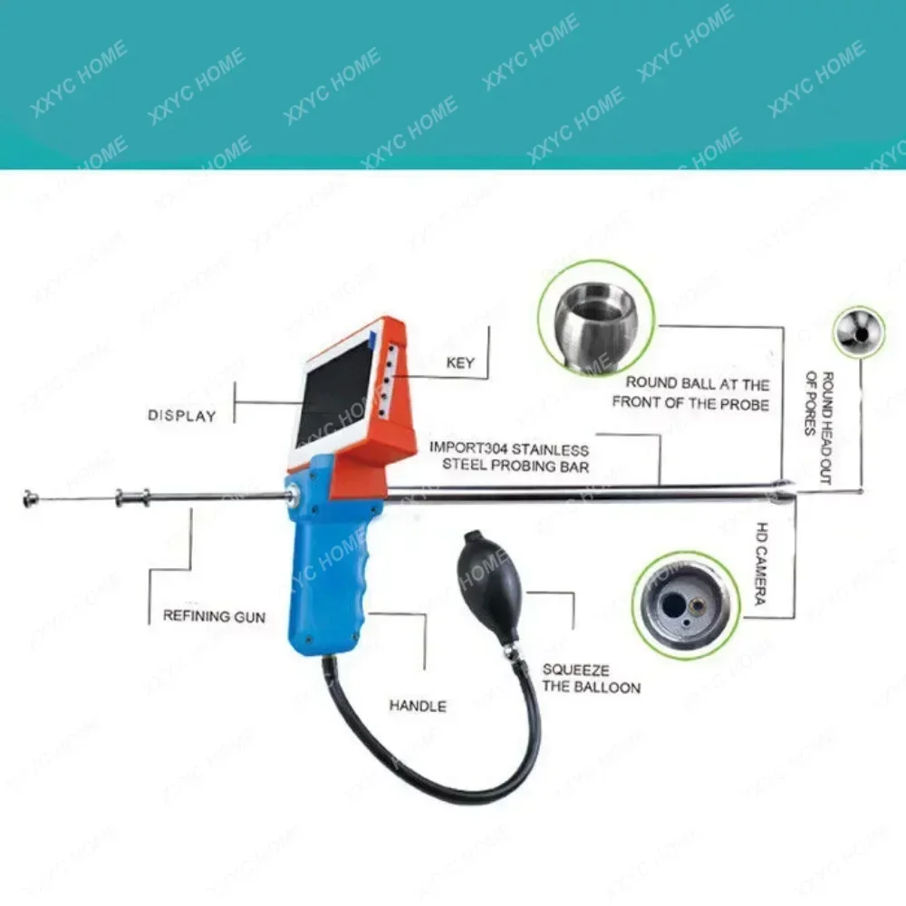 Artificial Visual Insemination Gun Kit for Cows Cattle Dog Animal Insemination Gun Dog Endoscope Veterinary Equipment