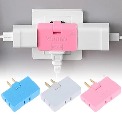 3 In 1 US Plug Multifunction 180 Degree Rotatable Power Plug Socket Adapter Converter Multi-plug Foldable Charger Plug Adapters