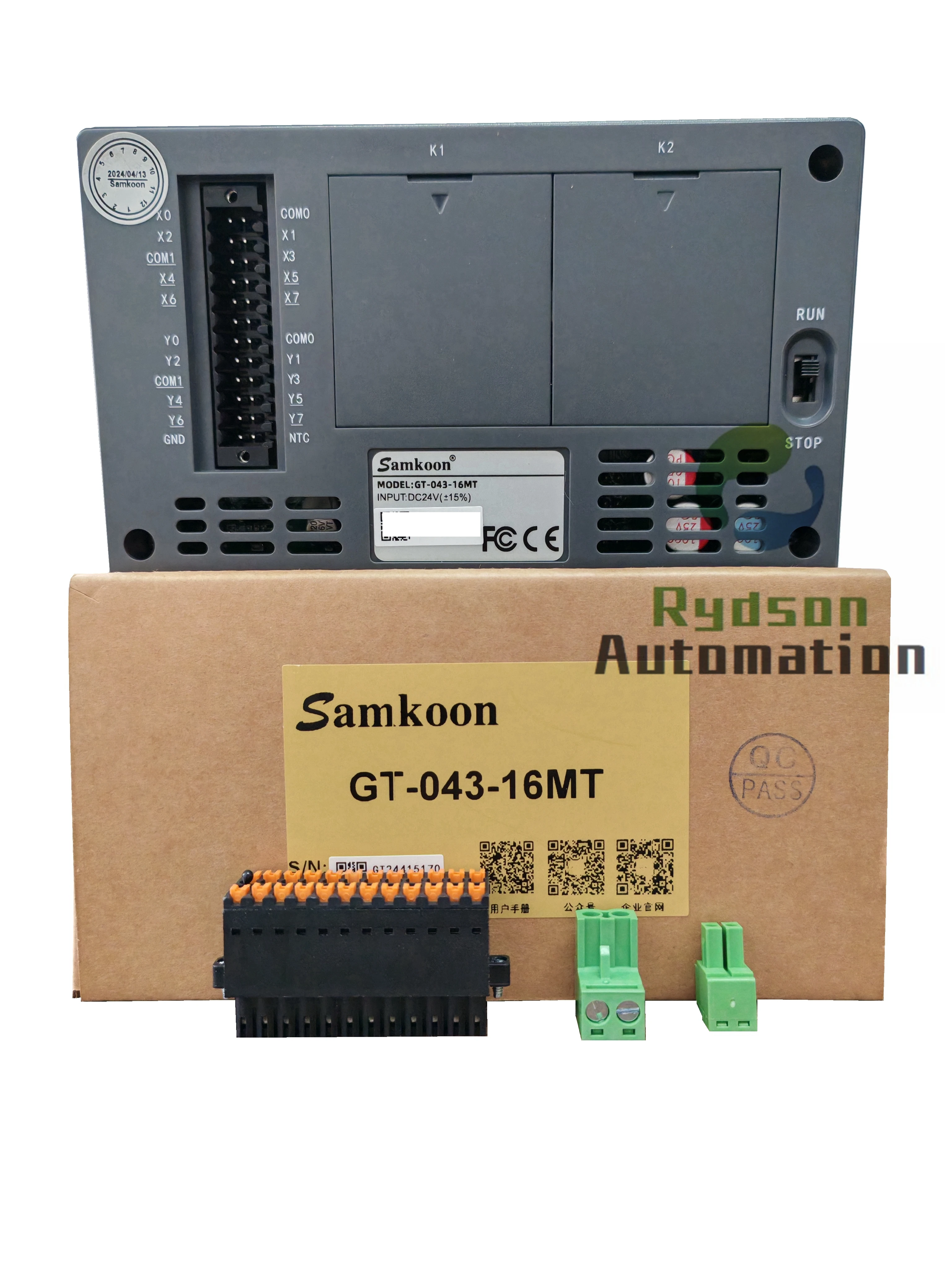 Imagem -05 - Tudo-em-um Touchscreen Máquina Tudo-em-um Samkoon Hmi Resolução Plc 4.3 Gt04316mr Plc 480x272 Gt-043-16mt