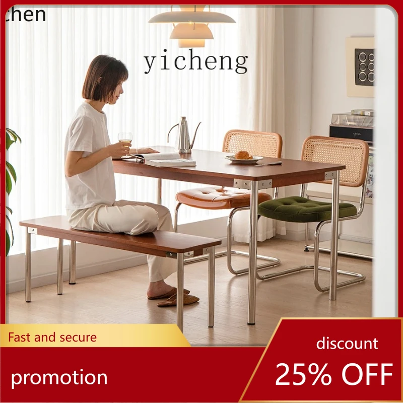 

HXL retro bench dining chair Japanese log bench dining table bench