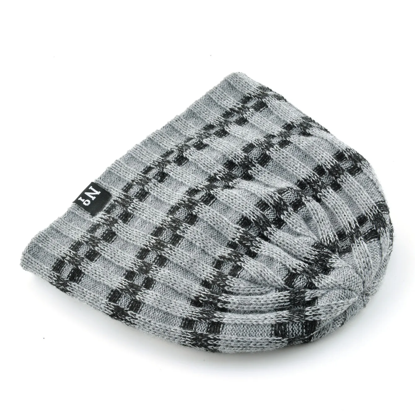 Męskie czapki Skullies czapki z dzianiny w paski mężczyźni zimowa dzianina gruba czapka typu beanie dwuwarstwowa jednokolorowa aksamitna ciepła