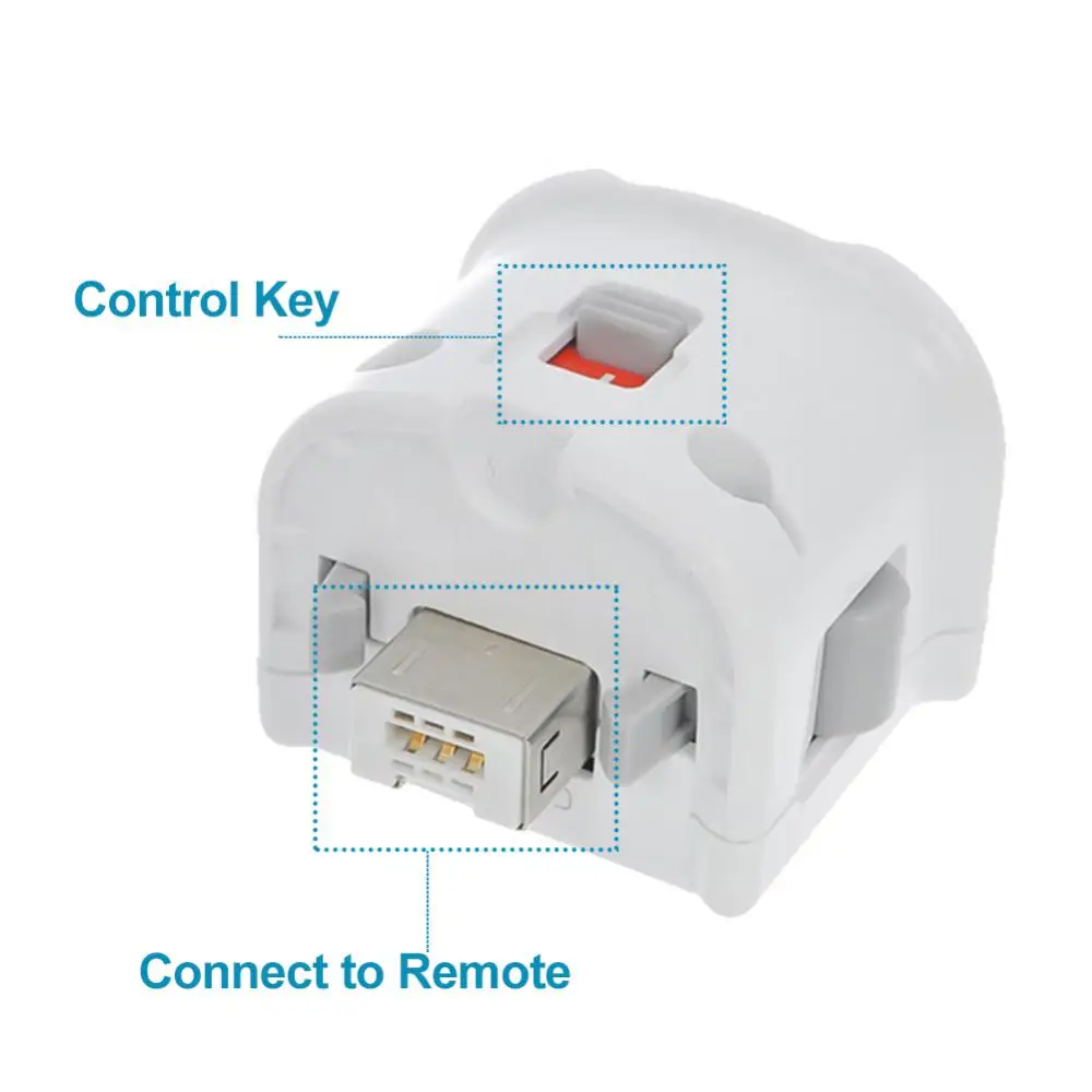 Wii Kit Sensor adaptor penambah gerakan, Kit Sensor penambah gerakan Plus untuk permainan Wii, penguat pengendali jarak jauh untuk Wii