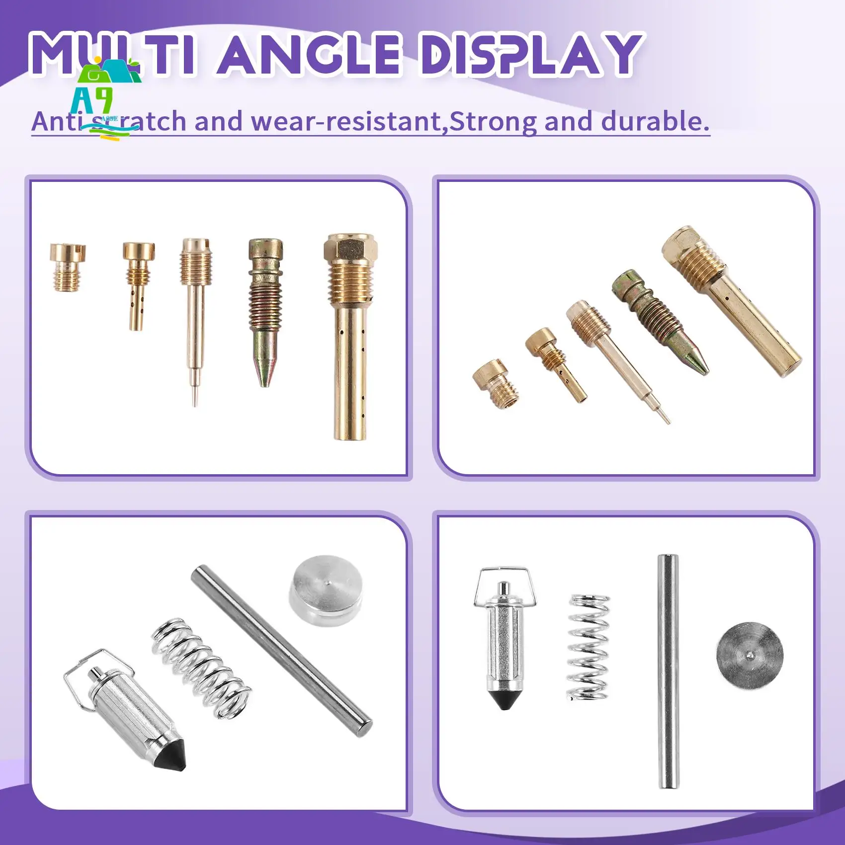 

A09E-комплект для ремонта карбюратора мотоцикла, комплект поплавковых прокладок поршня карбюратора мотоцикла для Kawasaki ER500 ER5 1998-2005