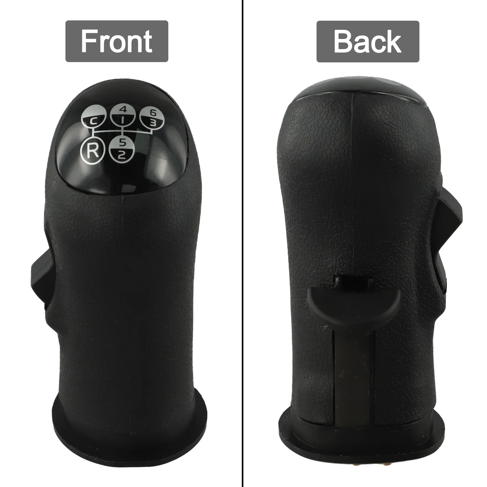 Black Gear Lever Knob 6 Speed Gear Knob Easy Installation Non-deformation Component OEM Number 20488052 Wear-resistant Structure
