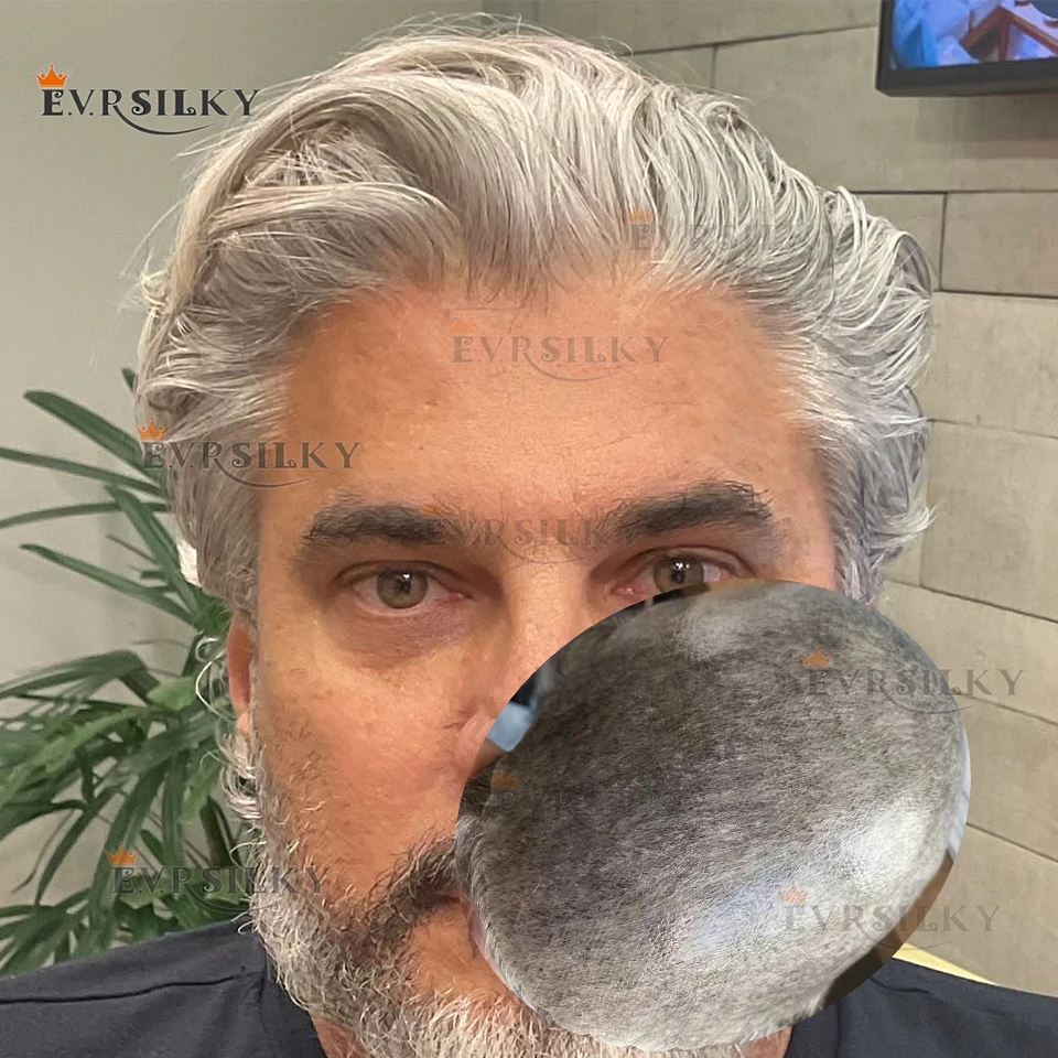 

Коричневый Серый Черный 1B50 1B80 Самый дешевый мужской парик с микротонкой кожей Супер прочный мужской парик с натуральной линией волос 100% человеческие волосы