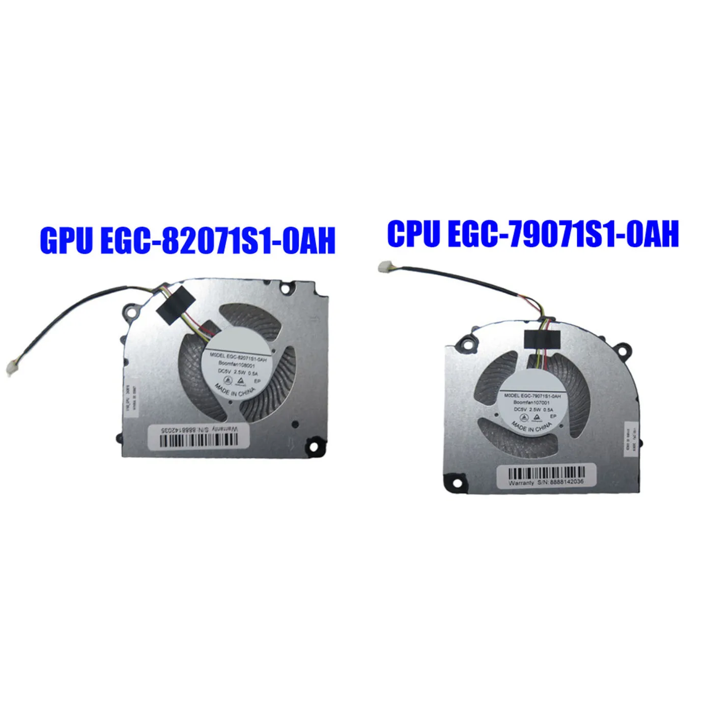 

Laptop CPU GPU Fan EGC-79071S1-0AH P.PSSA-7NK-230-GP2-B EGC-82071S1-0AH P.PSSA-7NK-240-GP2-B DC5V 2.5W 0.5A New