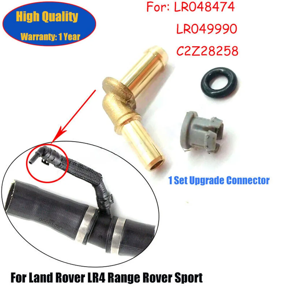 

Brand New Tube Connector Outlet Kit LR049990 Metal+Plastic Practical Radiator Connector Replacement Thermostat