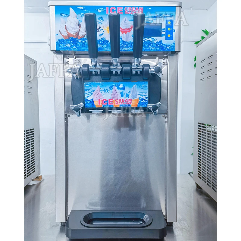 Three-color Soft Ice Cream Machine Desktop Commercial Ice Cream Making Machine