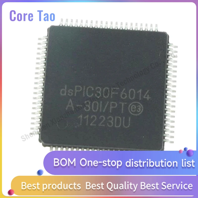 1pcs/lot DSPIC30F6014A-30I/PT DSPIC30F6014A 30F6014 QFP80 Microcontroller chips in stock