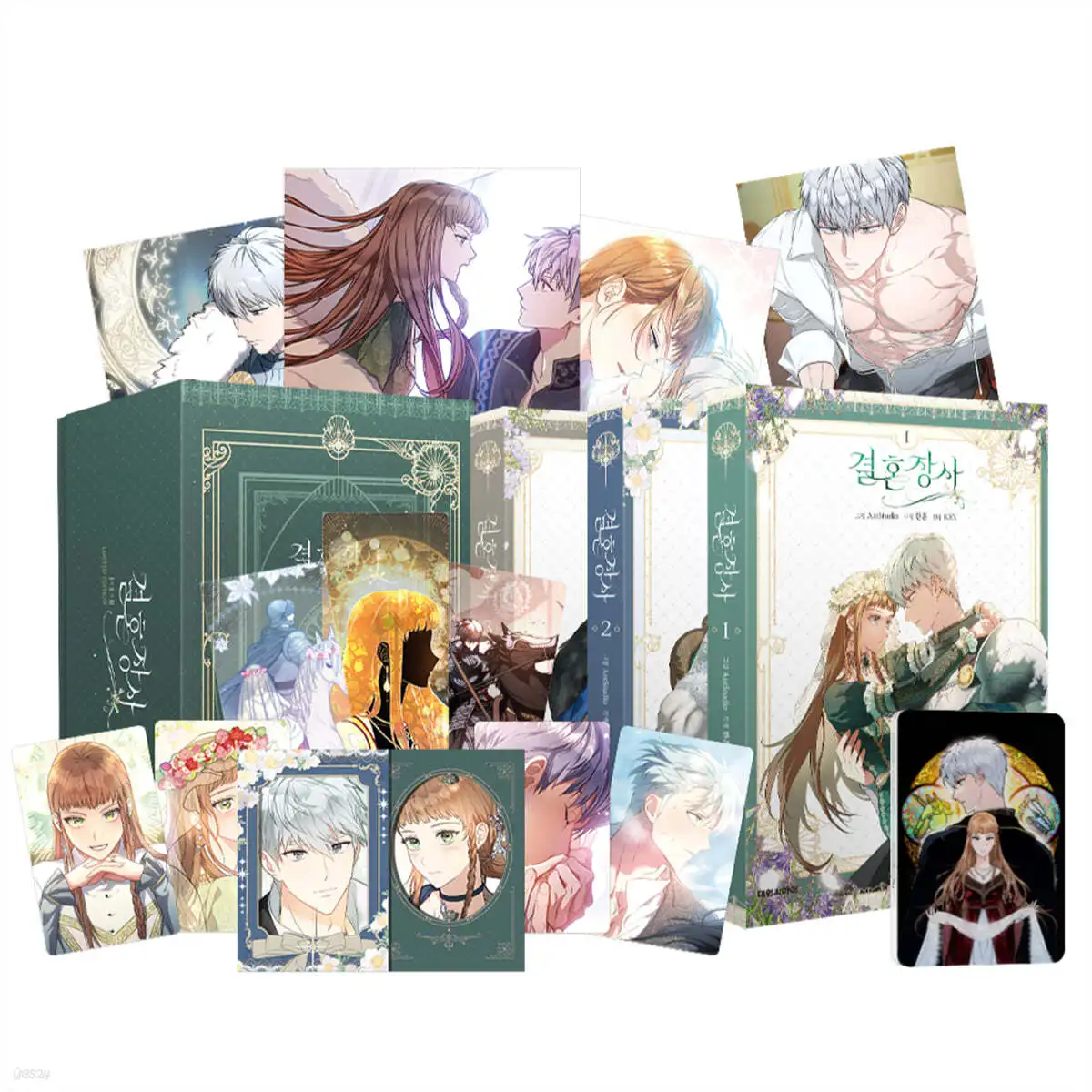 Official Korean Manhwa Marriage of Convenience/결혼 장사Physical Book Vol.1-3 Limited Edition Package de Arno Zachary#de Arno Bianca