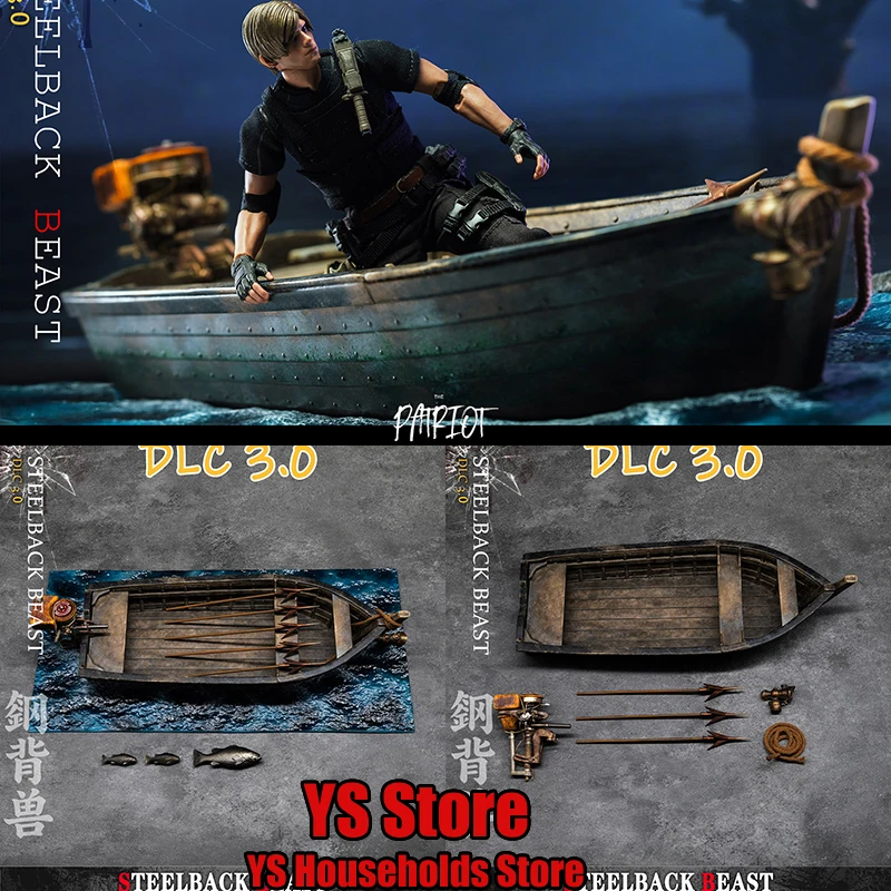 

Patriot Studio Steelback Beast 1/12 DLC3.0 Fishing Boats of Lake Mini Model Ornament For 6" Leon Action Figure Scene Accessory