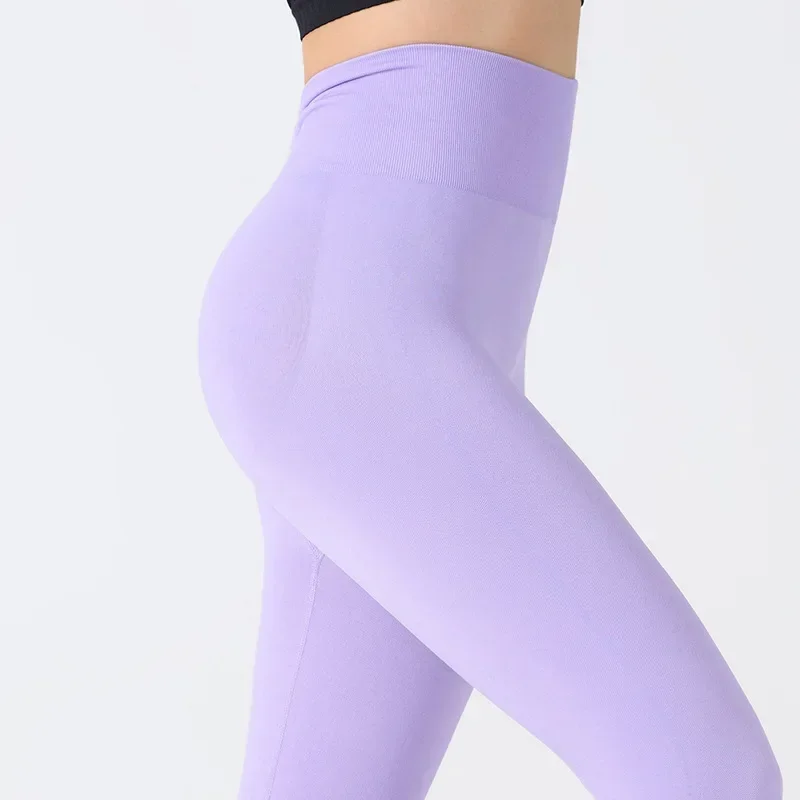 gymsetsFitnessPants요가팬츠힙 리프팅압축 속건성 이음매없는 타이트 핏 여성 의류 허리 복숭아 엉덩이 스포츠 바지