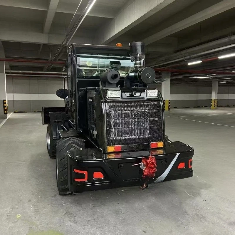 Small loader four-wheel drive multi-function small forklift, truck wheeled