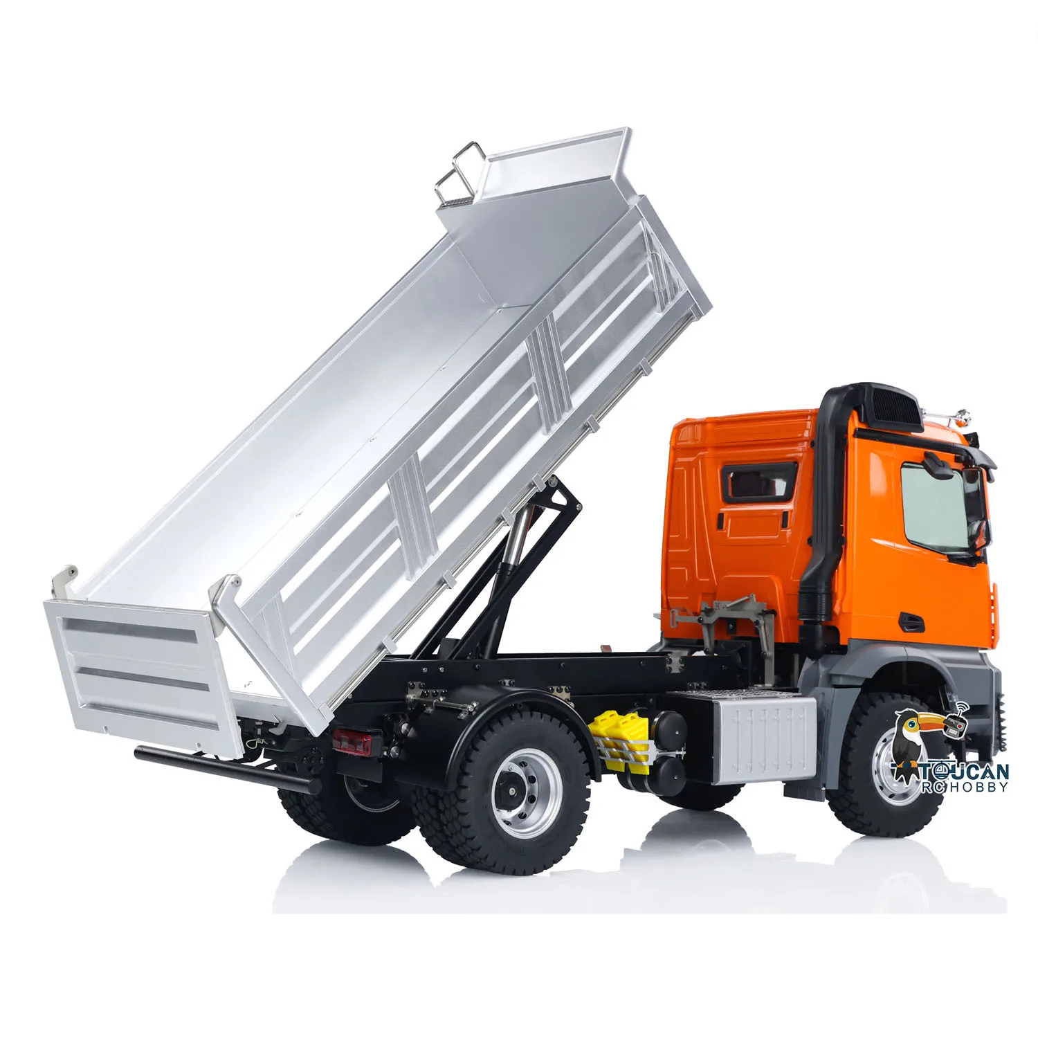 2-speed Transmission 4x4 1/14 Kabolite 5701 RC Dump Truck Remote Control Dumper Car 3 in 1 Mainboard Sound Light Model 2.4G Remote Controller and Receiver