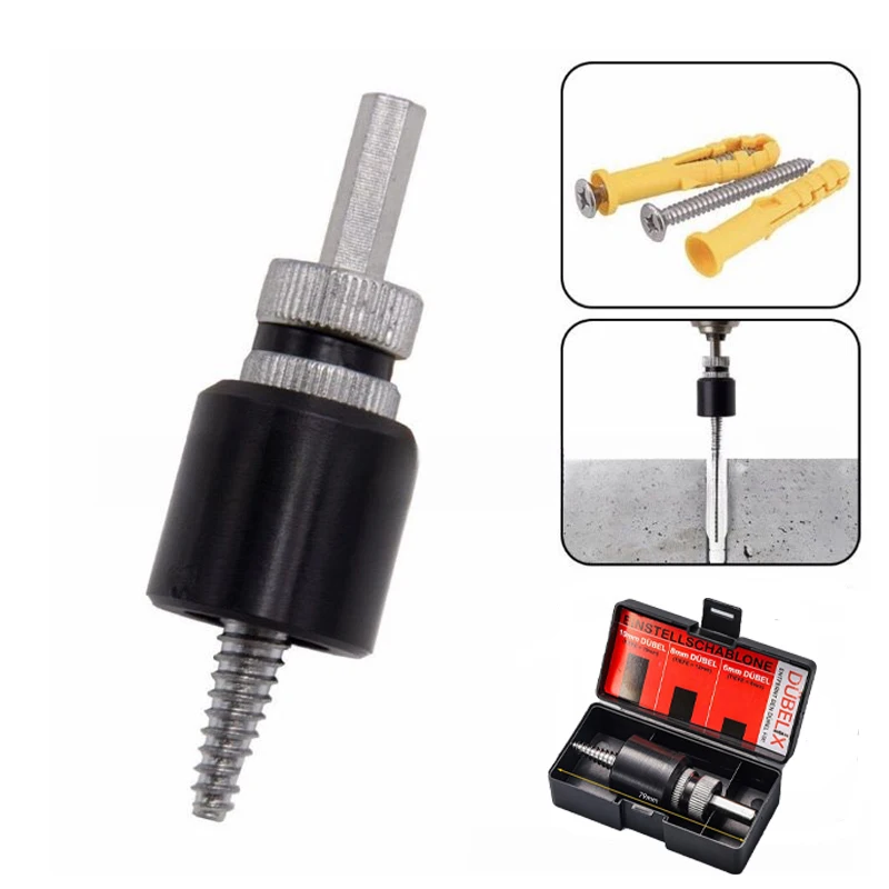 

Plastic Expansion Tube Electric Extractor, Broken Screw Bolt Extractor, Remover Rubber Plug Thread Extractor, Hexagonal Handle