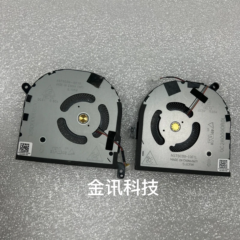 009RK6 0DJH35 New Original For Dell XPS 15 9500 9510 Precision 5550 Cooling Fan Cooler Fan 09RK6 CN-009RK6 DJH35 CN-0DJH35