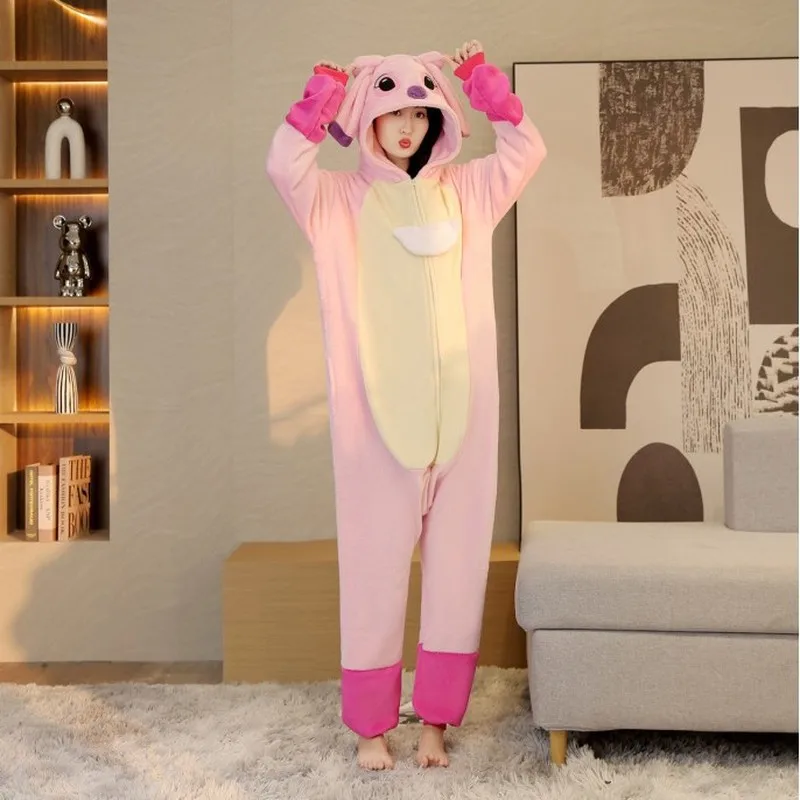 

Фланелевая пижама-комбинезон с Микки Маусом Диснея, зимняя домашняя одежда, одежда для сна с персонажем мультфильма, косплей, коллекционная игрушка в подарок