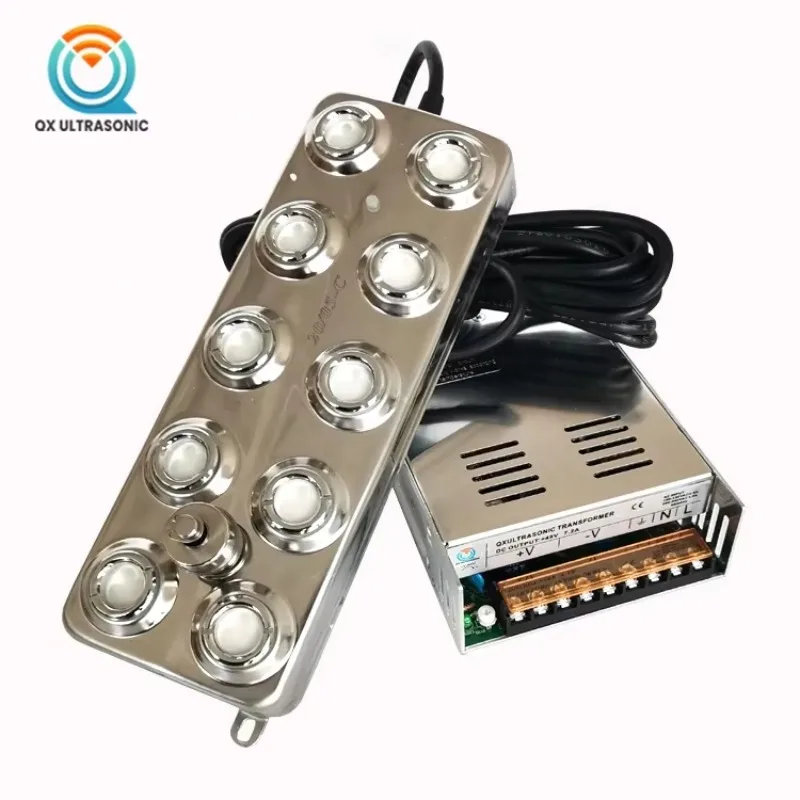 5500 مللي في الساعة 300 واط مرطب محول كهرضغطية 10 رئيس صانع ضباب بالموجات فوق الصوتية مبيد #4