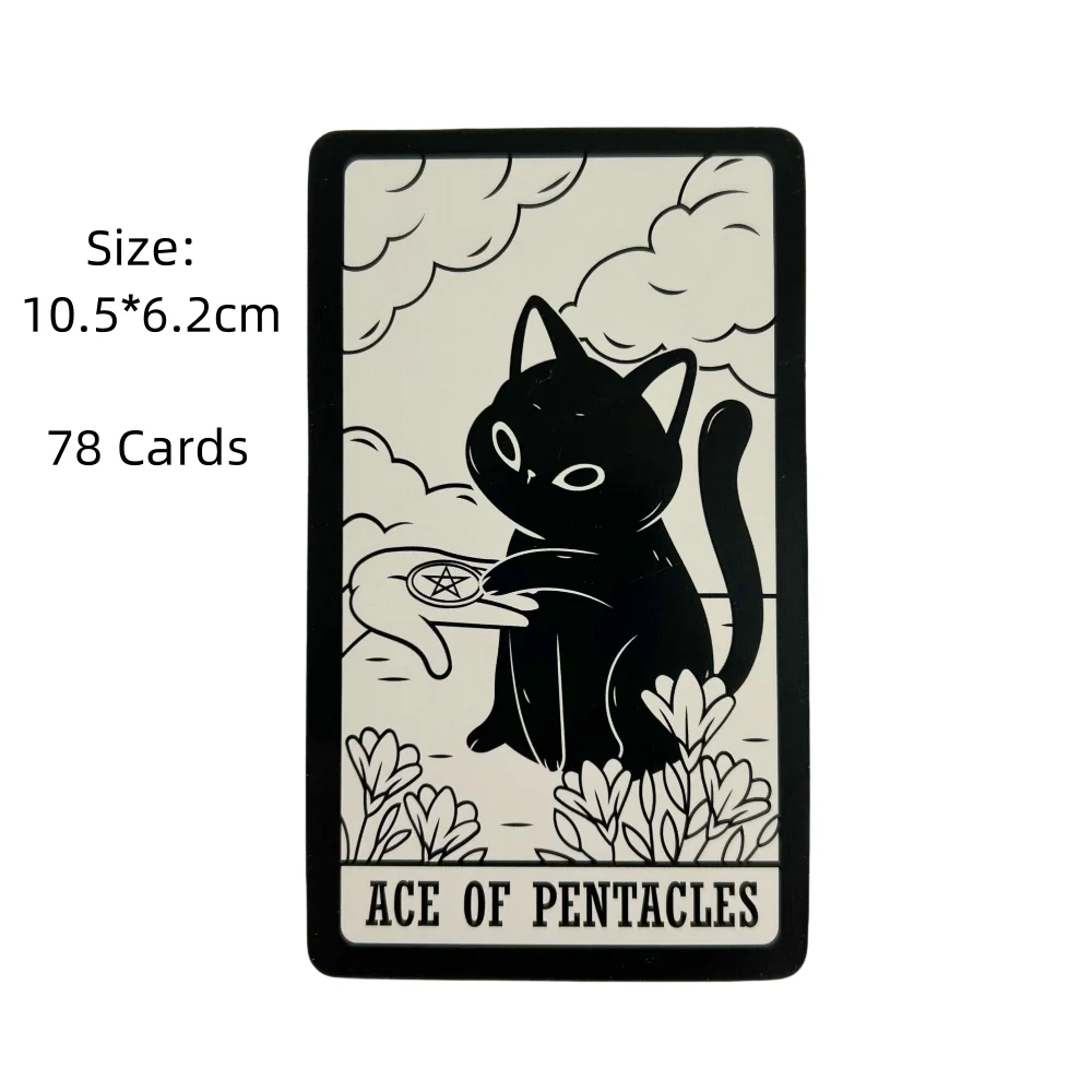 Cat Kitten Tarot Cards A 78 Deck Oracle English Visions Divination Edition Borad Playing Games