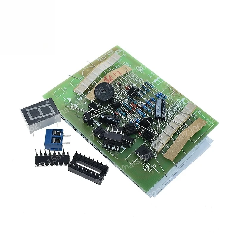 Kit de 10 piezas para 8 personas, kit de bricolaje de respuesta de 8 canales, dispositivo de respuesta de 8 bits CD4511 para práctica de soldadura y enseñanza