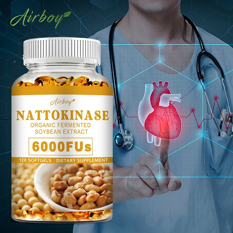 

Nattokinase - Cleans Blood Vessels, Improves Blood Circulation, Supports Heart Health