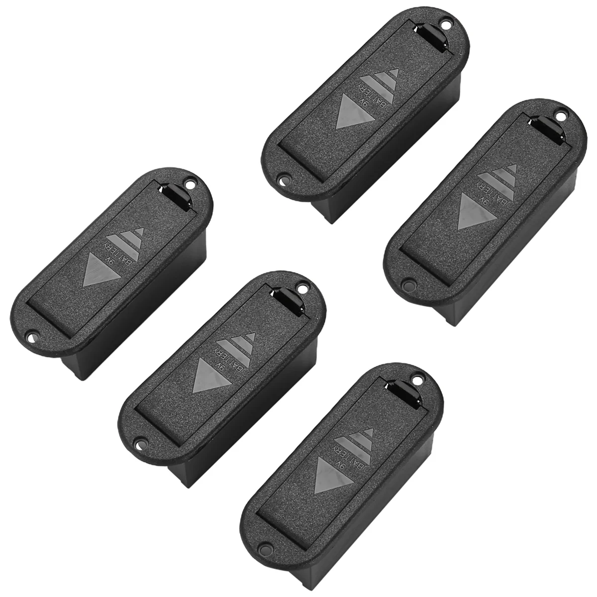 High-end 5pcs 9V Battery Case Holder Cover Box Replacement for Active Guitar Bass Pickup