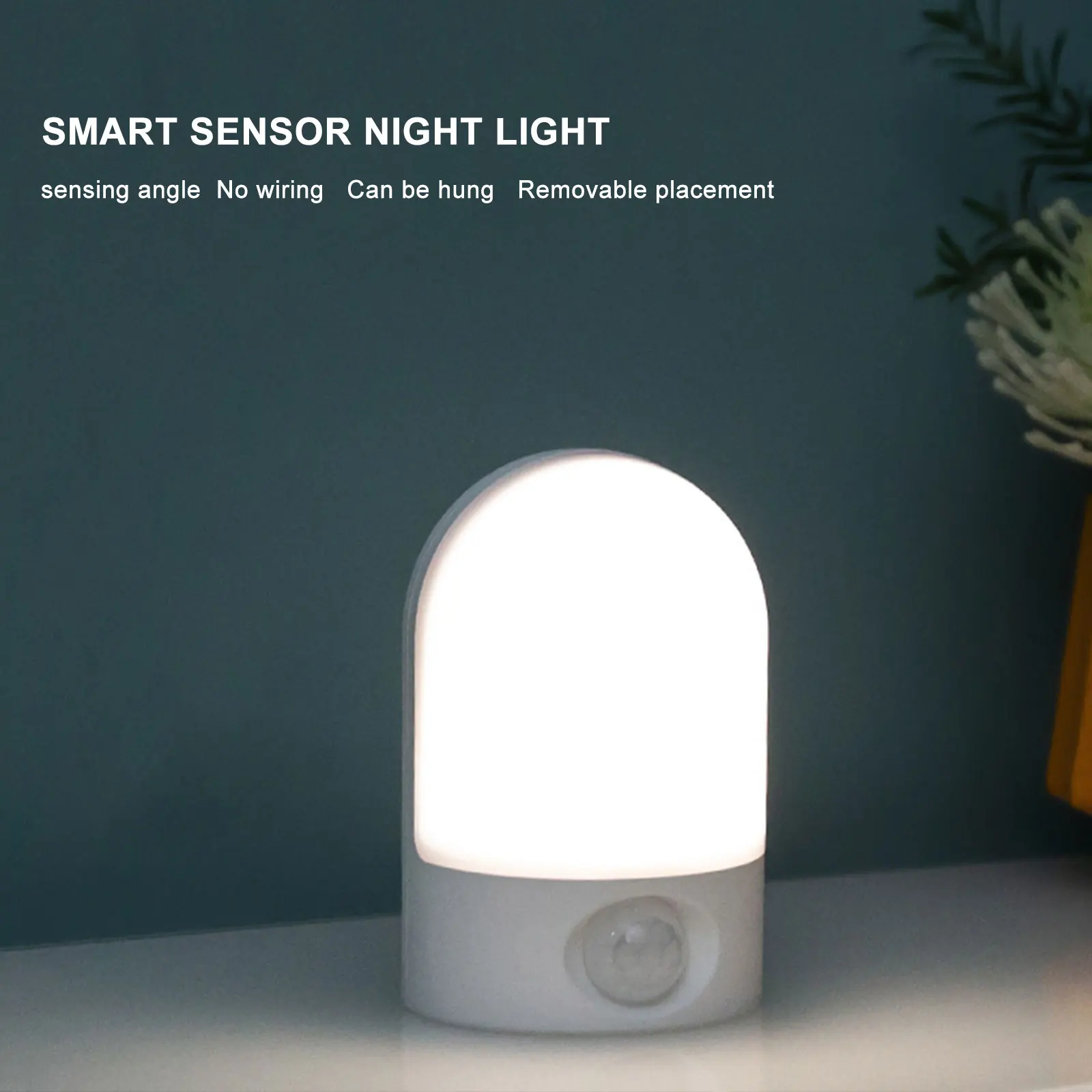 LED Smart Sensor Light Wireless Night Light Under Cabinet Light Closet Lamp Wall-Mounted Body Induction Lamp Home Decor