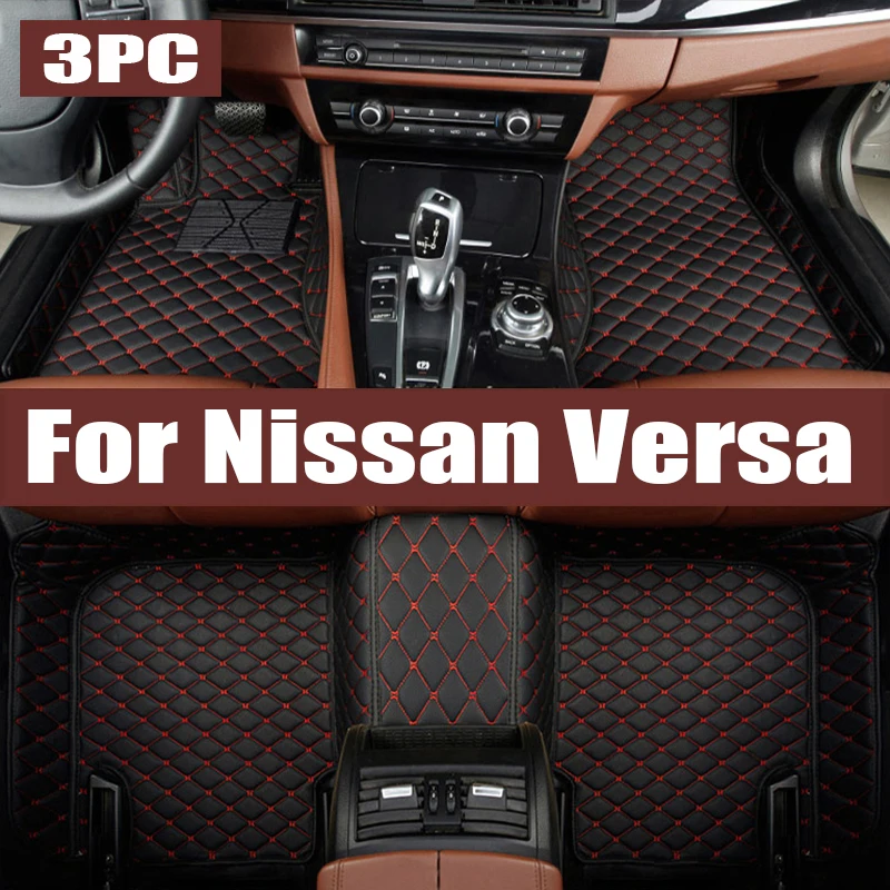 TPE Custom Car Floor Mats For Nissan Versa 2011 2012 2014 2016 2018 2020 2021 2022 Waterproof Carpet Auto Interior trunk mat