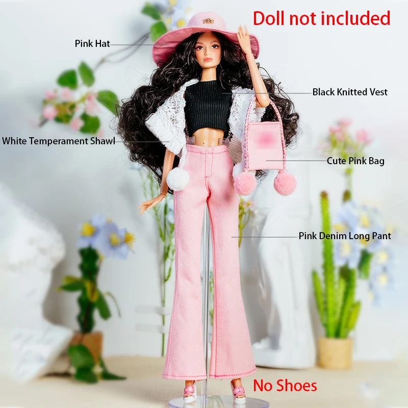 30 ซม.FR Supermodel ตุ๊กตาเสื้อผ้าชุดฤดูใบไม้ผลิ/ฤดูร้อน Light ออกซิเจนลายสก๊อตชุดแฟชั่นชุดตุ๊กตา 1/6 ชุดลําลองสไตล์