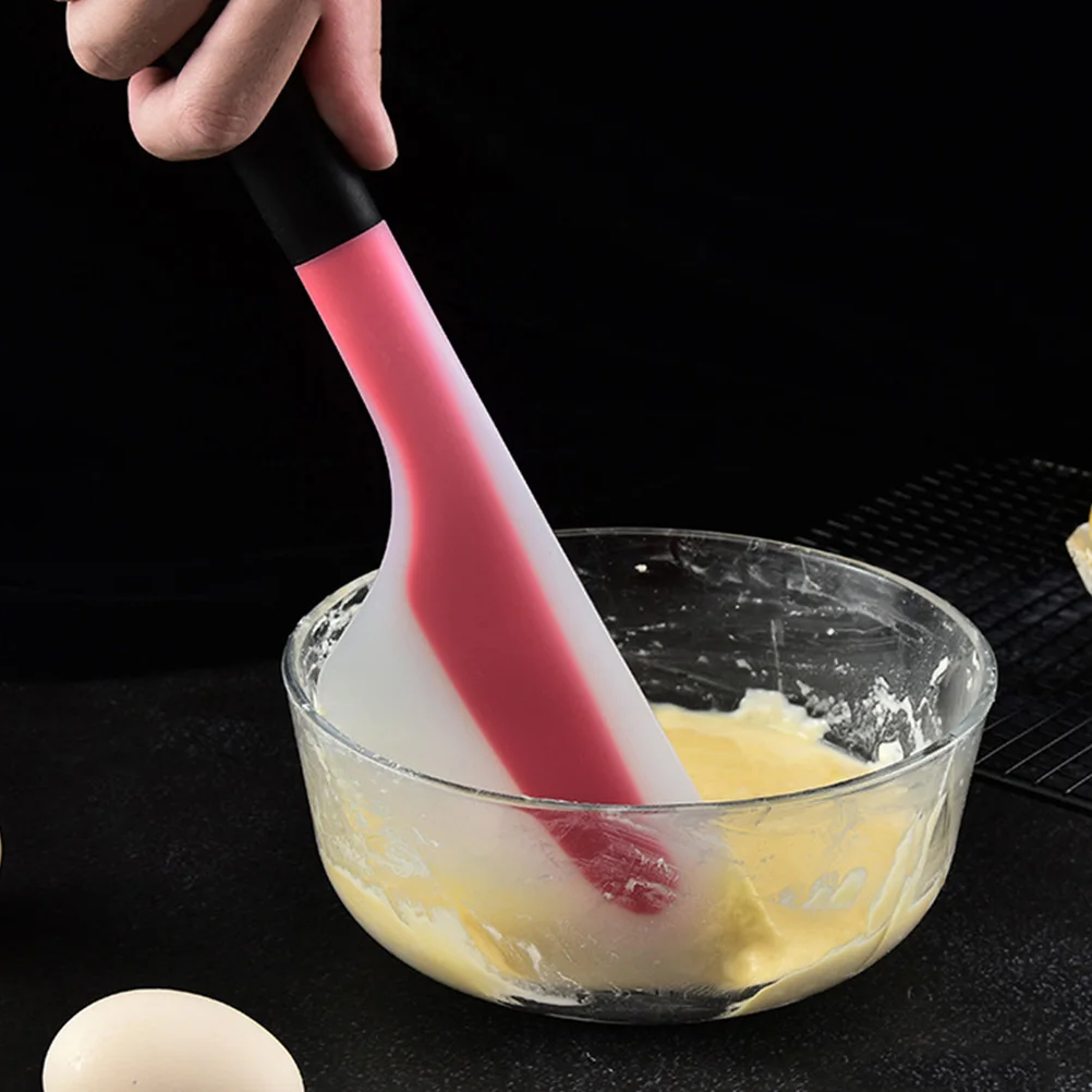 

2Pcs Butter Spatula Kitchen Scraper Cream Spreader Dough Tool Silica Gel Heat Resistant Baking Tool Lightweight Store