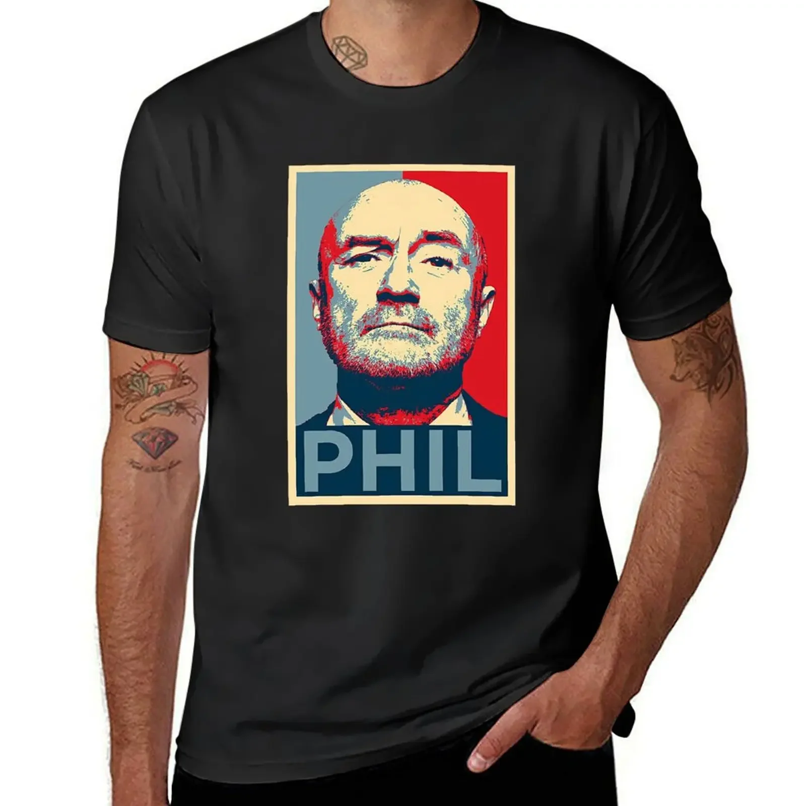 Phíl Cóllíns Vintage T-Shirt blanks graphics anime clothes men clothes