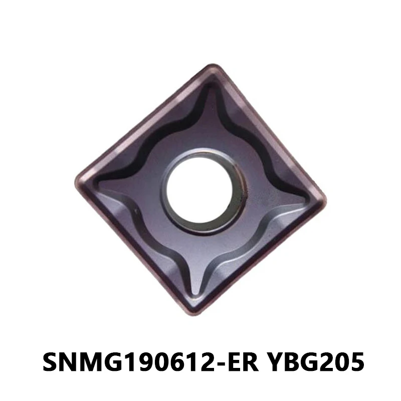 

100% Original Carbide Inserts SNMG190612-ER YBG205 SNMG 190612 ER for Stainless Machining Lathe Cutting MSSNR Turning Tool