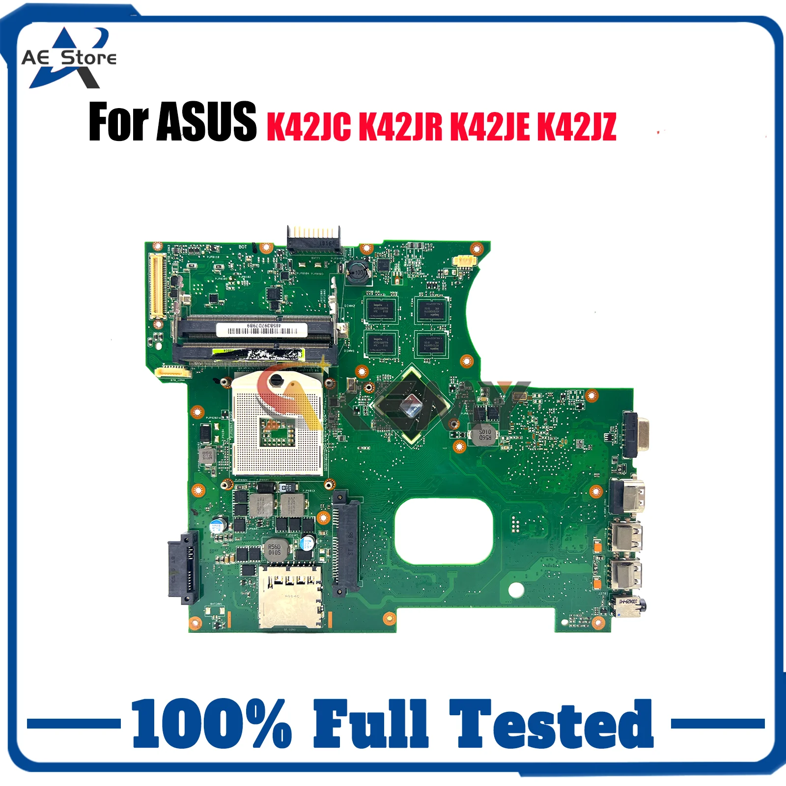 

K42JC Материнская плата для ноутбука ASUS K42JZ X42J K42JA K42JE K42JY K42JC K42JP A42J K42JR K42JZ K42J Материнская плата 100% тестовая быстрая доставка