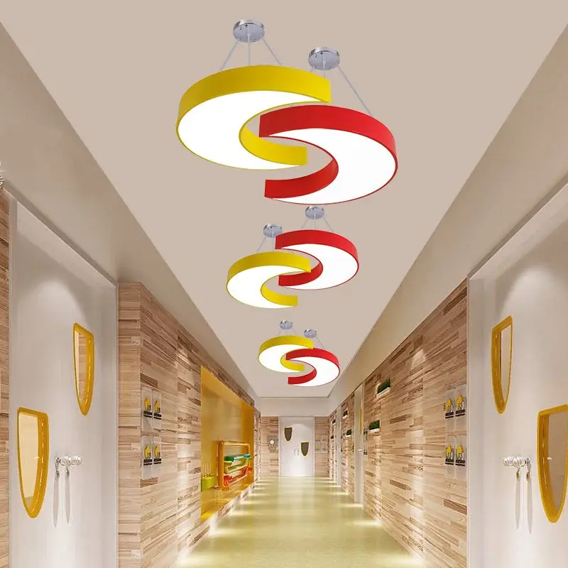 

Creative moon stars ceiling lamp early education center children's orchestra kindergarten hall classroom cartoon chandelier