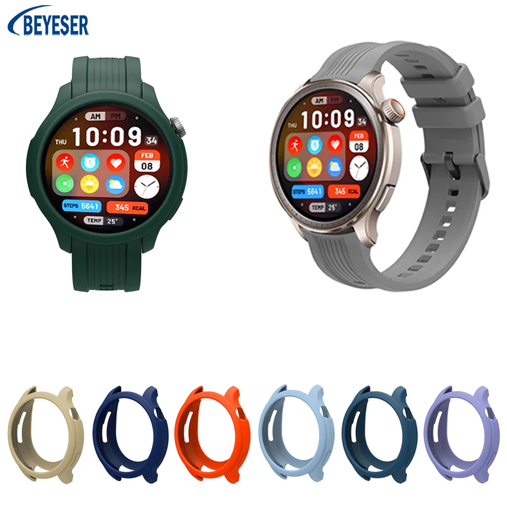 Funda de silicona para reloj inteligente Amazfit Balance, cubierta de protección de repuesto, anticaída, antiarañazos, carcasa de protección hueca