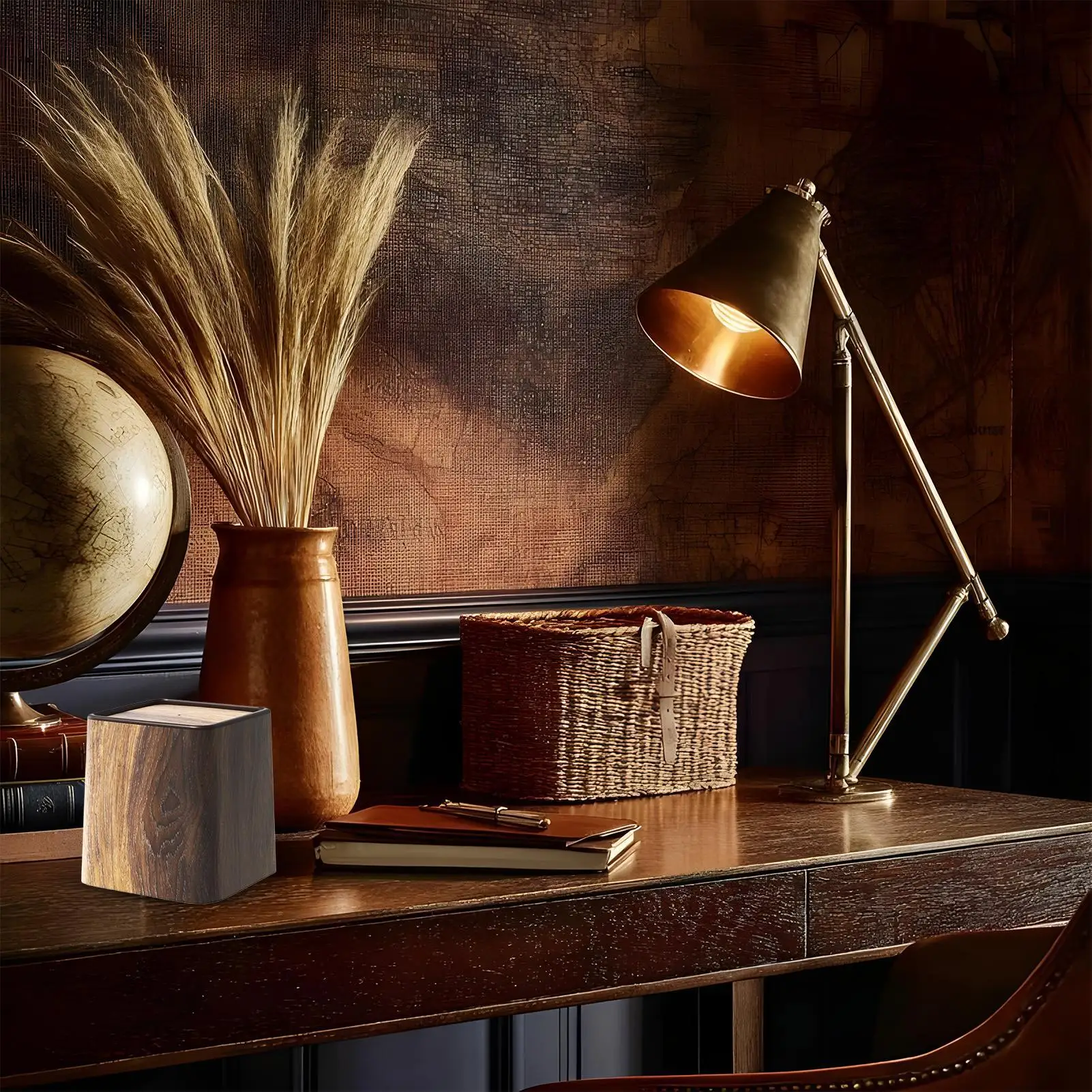 

Многоразовый современный мусорный бак с имитацией древесного зерна, мусорный бак с крышкой для дома, гостиной, офиса, ванной комнаты, кухонный контейнер