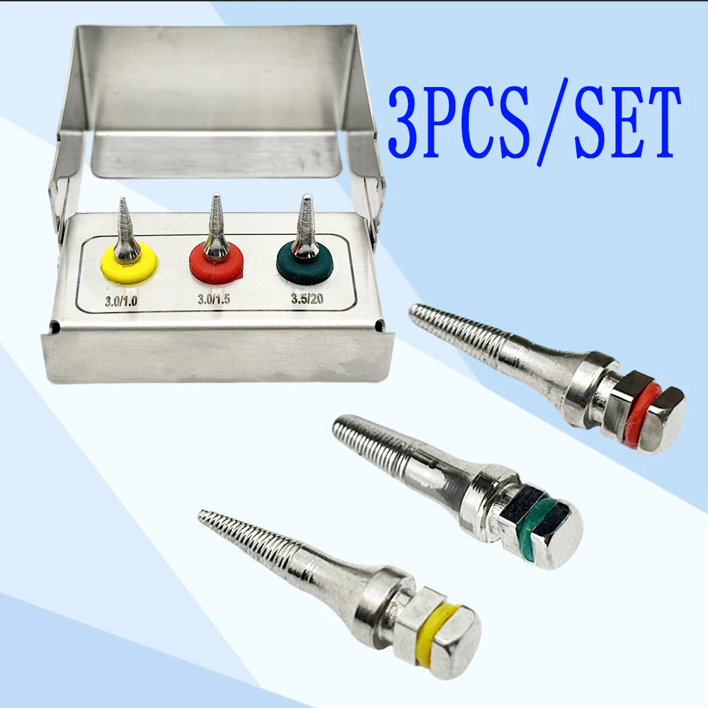 

3 Pcs Dental Bone Expander SOS Set for Broken Implants Pickup Extractor Failed Fixture Removal Tools Surgical Instrument Kit