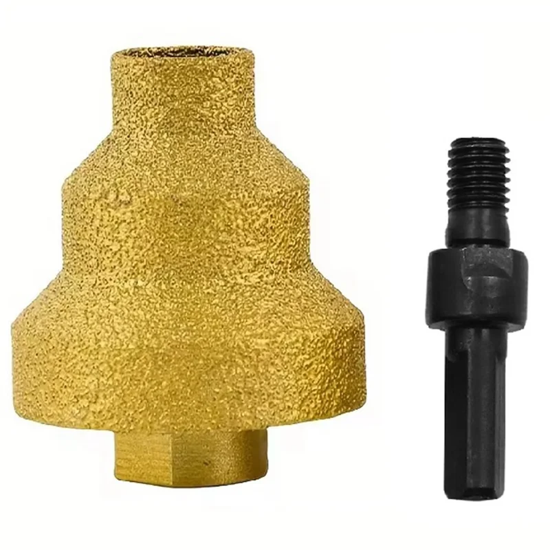 

Hot Sale-Diamond Brazing Cone Reamer Drill Bit Set With M10 Adapter–20Mm, 35Mm, 50Mm Sizes For Brickwork, Marble Drilling,Trimmi