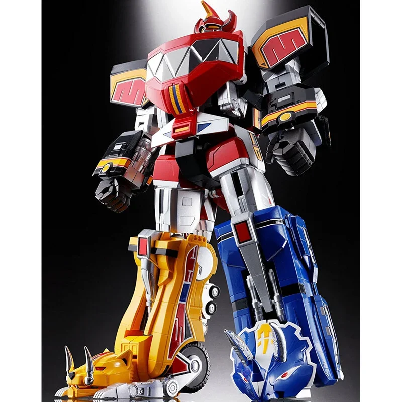 Bandai-figura de acción de Anime para niños, Super Alloy Soul Mighty Morphin Power Rangers Dinozords Dragon Caesar, regalo de Navidad