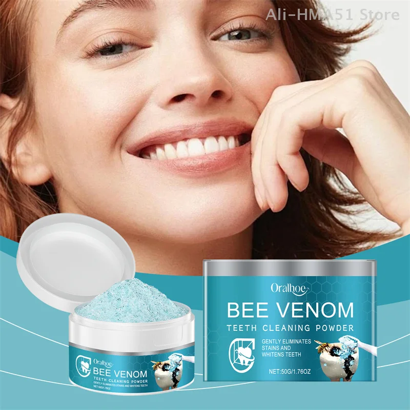 Bee Venom Tooth Cleaning Powder Gently Cleans Teeth From Stains And Protects Them For A Long Time