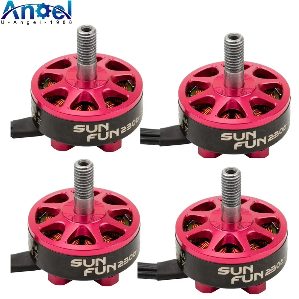 SkyDEl4pcs/lot SUN FUN 2306 1750KV 2500KV CW Thread 4-6S Brushless Motor For RC FPV Racing Quadcopter Spare Parts