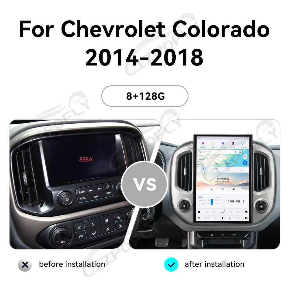

14,4-дюймовый Android Carplay автомобильный радиоприемник для Chevrolet Colorado 2014-2018 навигация авторадио DSP GPS автомобильный мультимедийный видеоплеер 4G