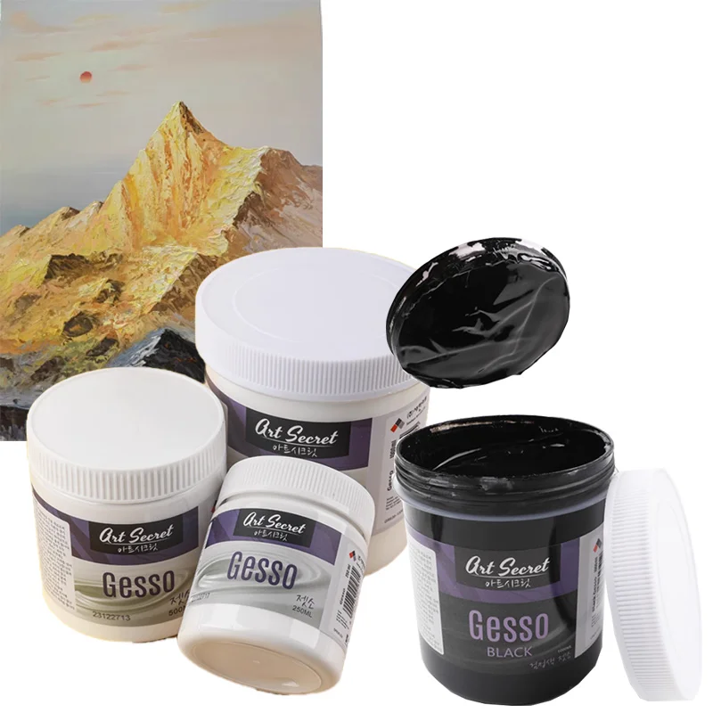 250/500/1000ml Resin Base Strong Adhesion Easy To Adjust for Acrylic Pigment Oil Painting Creation Texture Painting