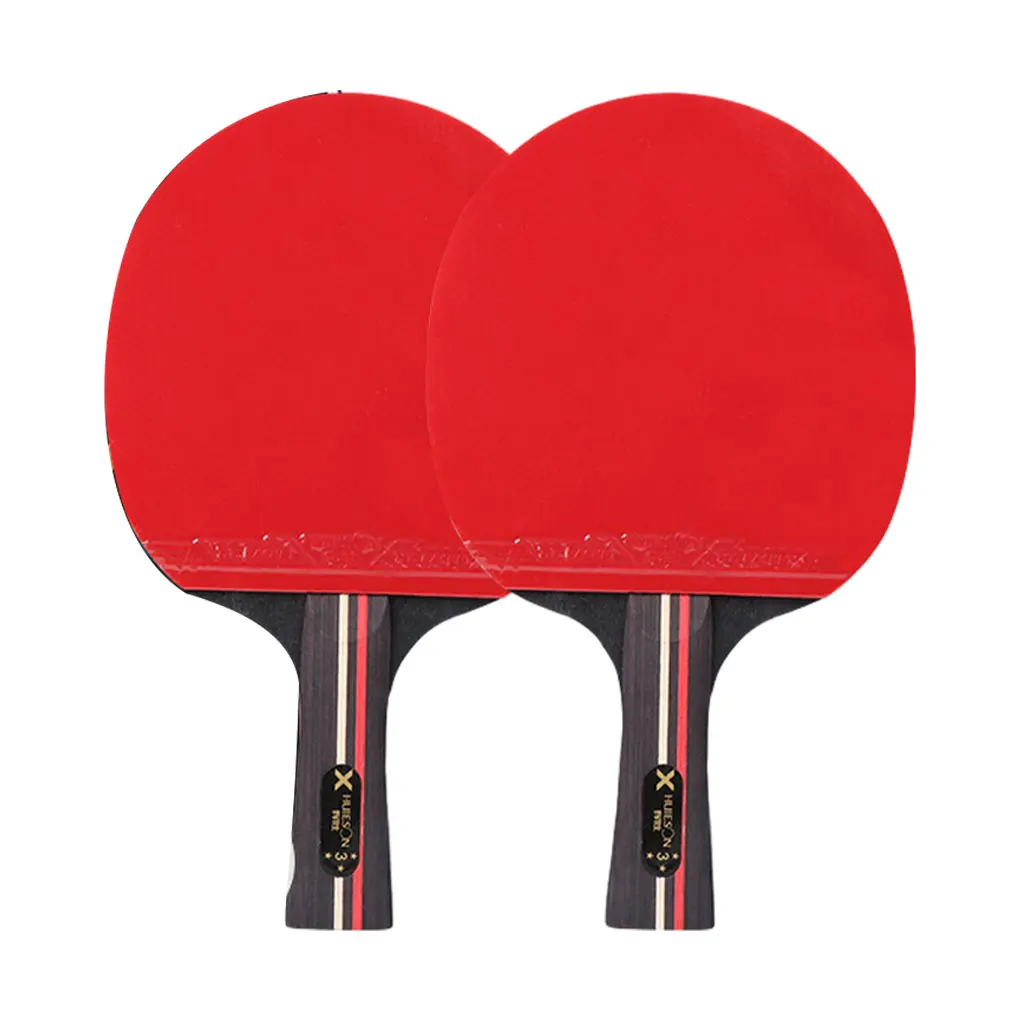Pimple Racket Professional 7-Layer Table Tennis Racket Short Long Handle Double Face ...