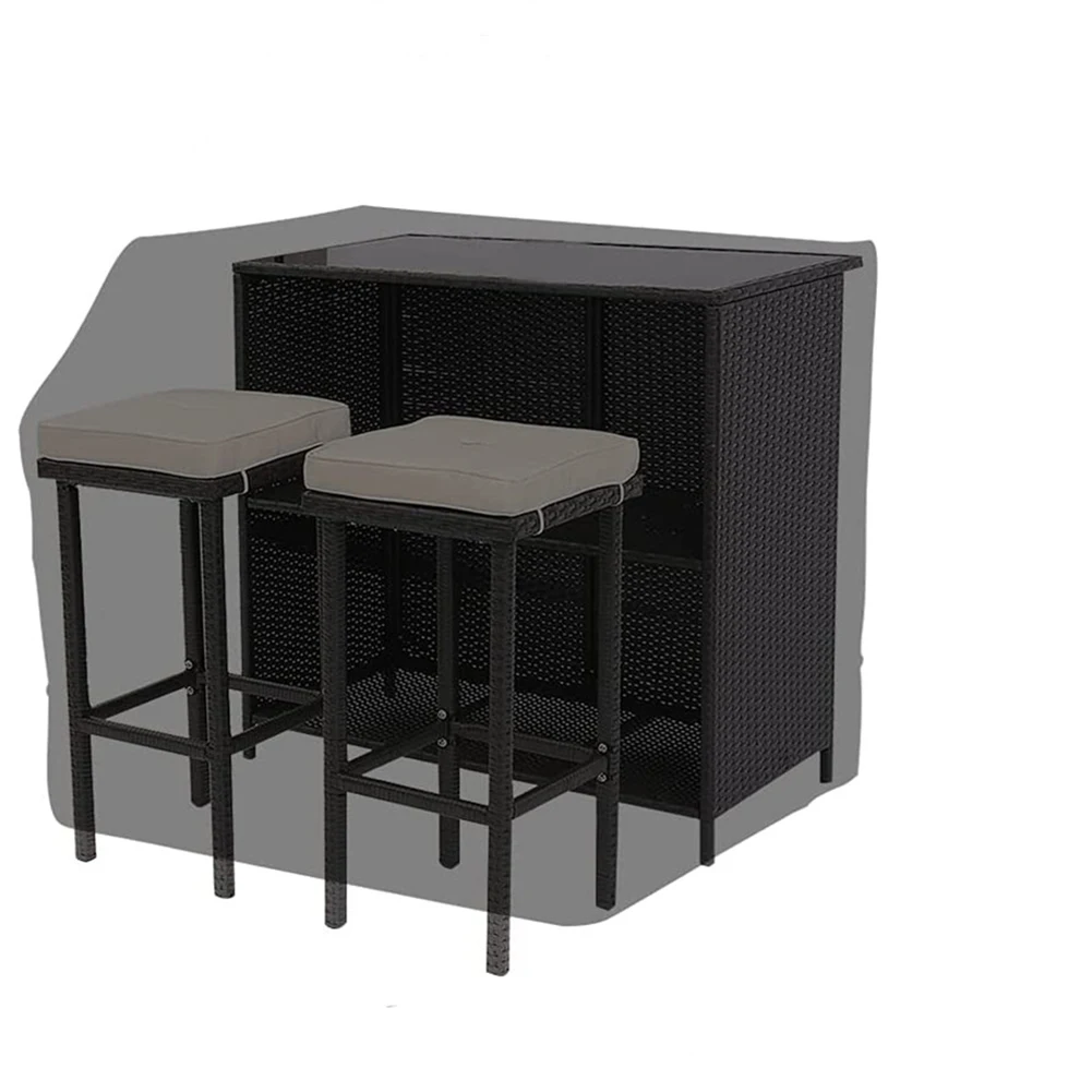 

Water resistant Oxford cloth cover for bar tables providing protection against dust and moisture dimensions 104*96*101cm