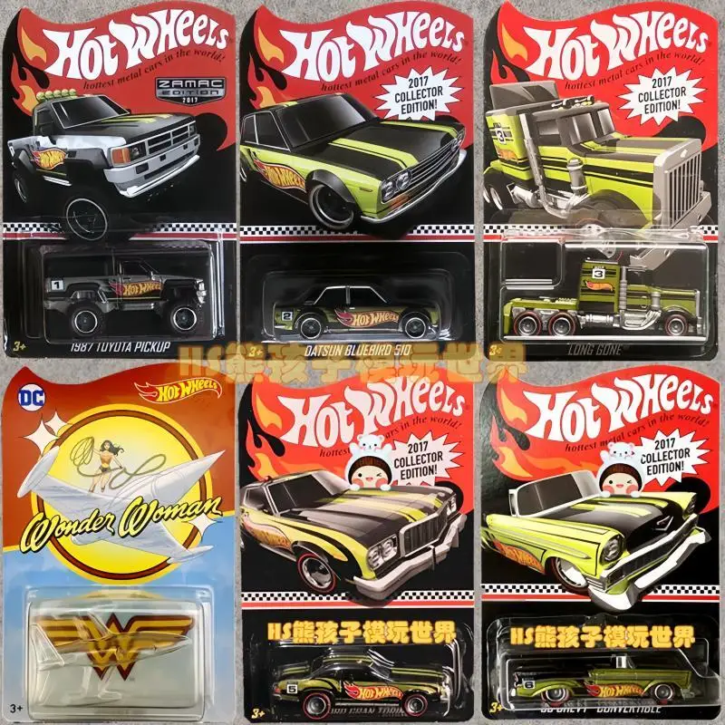 

New Hot Wheels 1/64 Car Model 2017 Collector Edition Red Line 1987 Toyota Pickup Collectible Room Ornament Boy Toy Birthday Gift