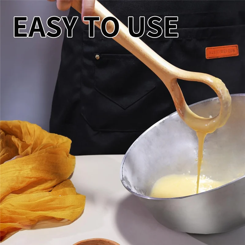 A88E-Danish Dough Whisk - 13In Bread Making Tools With Wooden Handle - Baking Whisks For Sourdough, Dough Pizza And More
