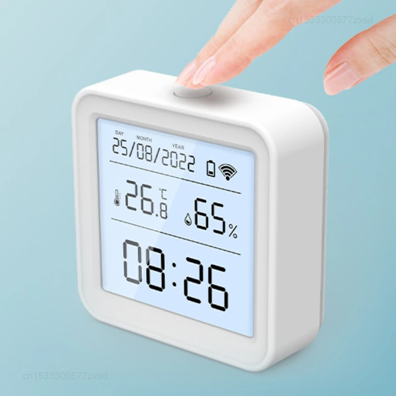 Xiaomi Tuya WIFI Smart Temperature Humidity Sensor Hygrometer Thermometer Backlight Smart Life LCD Tools With Google Assistant